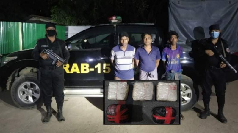 রামুতে  ইয়াবাসহ তিন রােহিঙ্গা আটক
