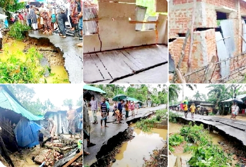 মহেশখালীতে পাহাড়ধসে ২ জনের মৃত্যু,ঢলে তলিয়ে গেছে ২শতাধিক বাড়িঘর,রাস্তাঘাট ও জানমালের ব্যাপক ক্ষয়ক্ষতি! 