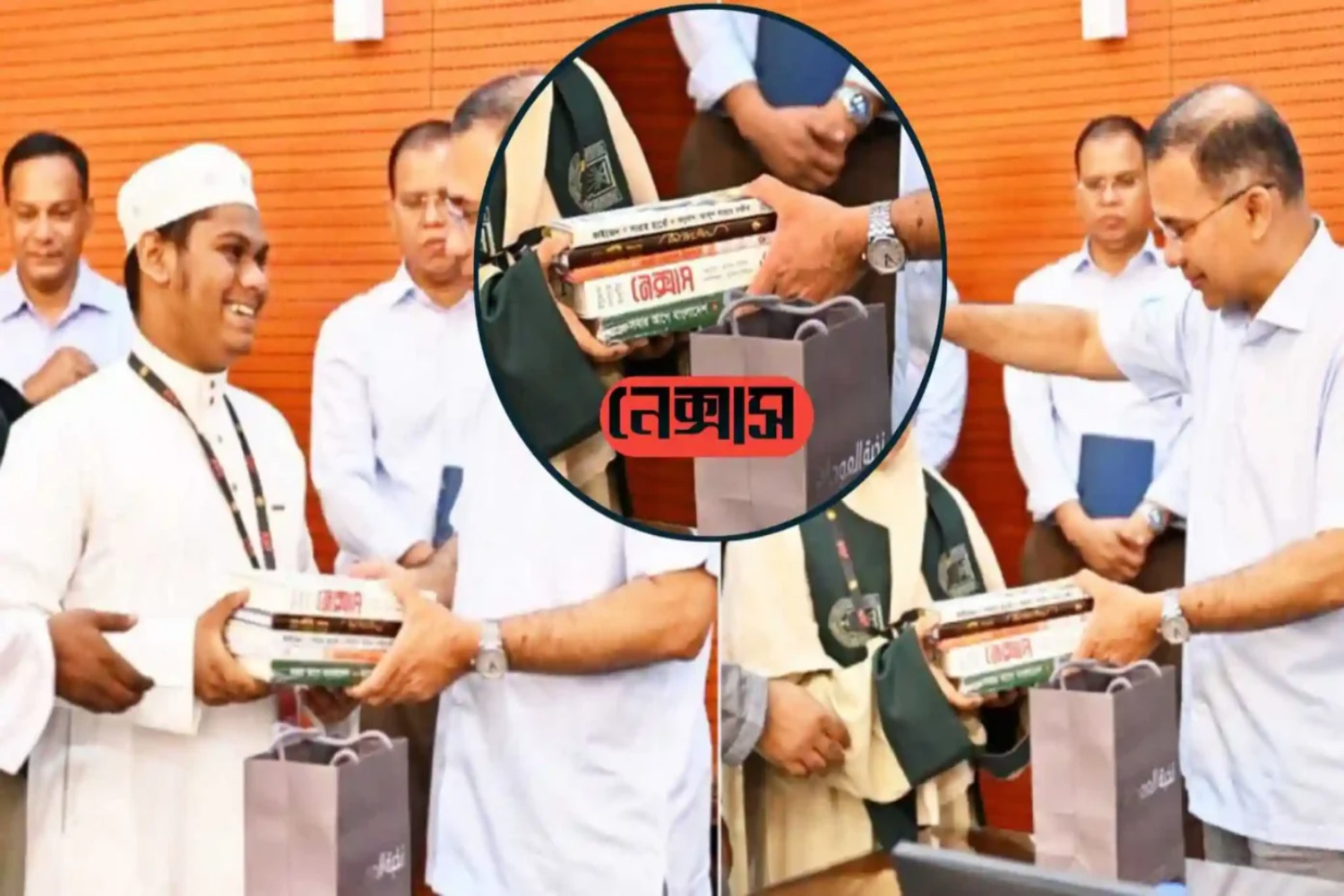 তারেক রহমান বিশ্বজয়ী শিশু হাফেজদের হাতে তুলে দিল ইসলামের সঙ্গে সাংঘর্ষিক বই ‘নেক্সাস’